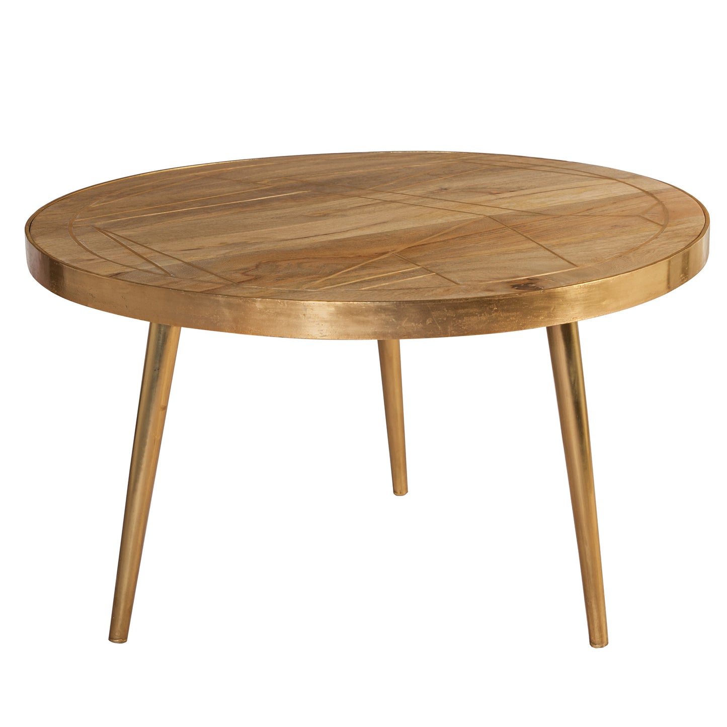 Boston Light Gold Round Coffee Table