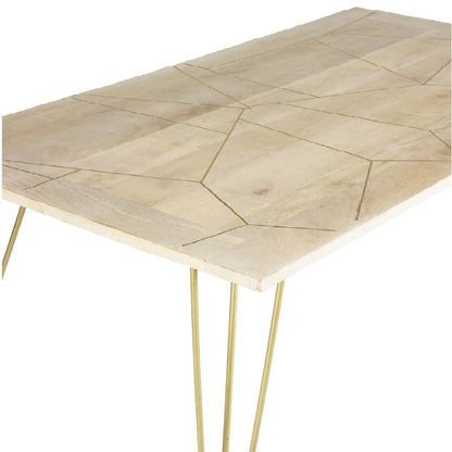 Boston Light Gold Dining Table