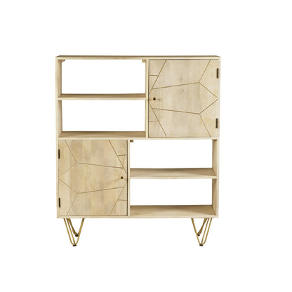 Boston Light Gold Display Cabinet