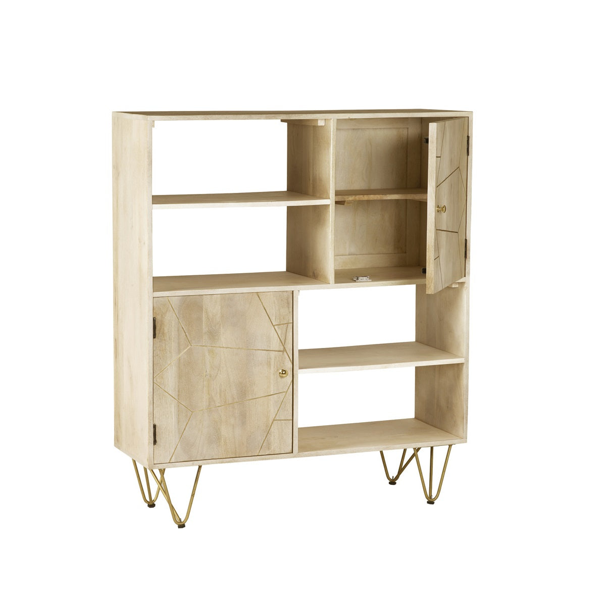 Boston Light Gold Display Cabinet